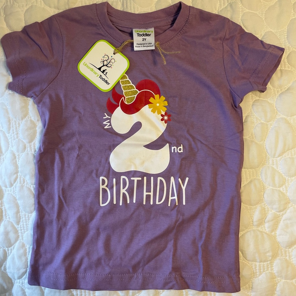 Toddler 2nd birthday t shirt